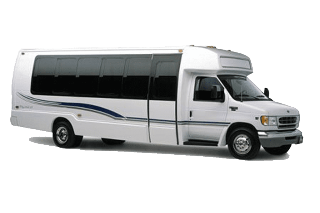 Party Bus, Shuttle Bus Chicago, Mini Coach, White Shuttle, Airport Shuttle Bus, Transportation